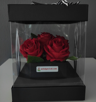  Muratpaşa Çiçek Siparişi Kutu İçerisinde Yapay Güller