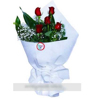  Muratpaşa Çiçek Gönder 5 Kırmızı Gül Buket