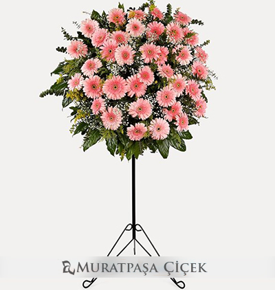  Muratpaşa Çiçek Pembe Gerbera Ferforje