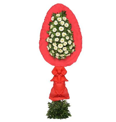  Muratpaşa Çiçek Beyaz Gerbera Sepet/Çelenk