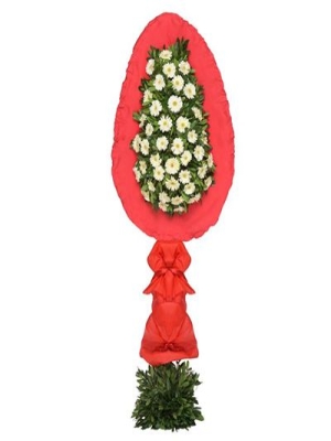  Muratpaşa Çiçek - Beyaz Gerbera Sepet/Çelenk